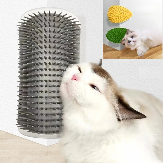 Interactive Cat Arch Massager with Grooming Brush & Scratcher - Essential Pet Care